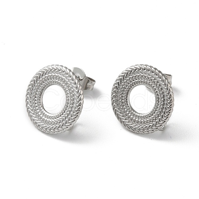 Non-Tarnish 304 Stainless Stud Earring Findings LS-STAS-M314-01F-P-1