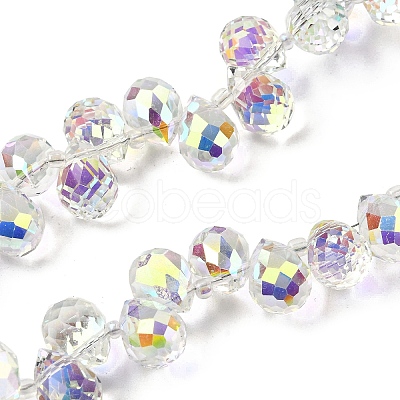 Electroplated Glass Beads EGLA-K062-01B-AB03-1