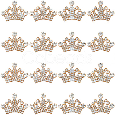 30Pcs Zine Alloy Rhinestone Cabochons FIND-SC0019-86-1