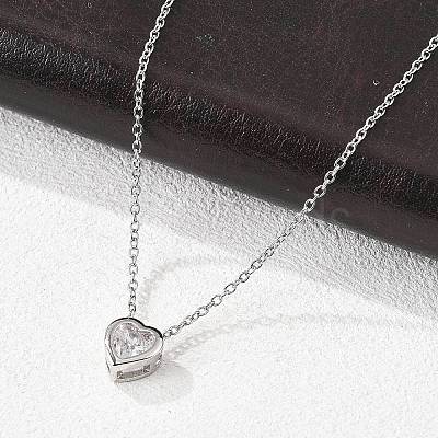304 Stainless Steel Pendant Necklaces NJEW-O108-14P-1