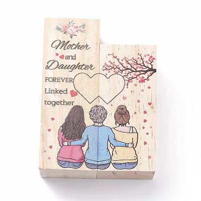 Wooden Candle Holder AJEW-XCP0001-67-1