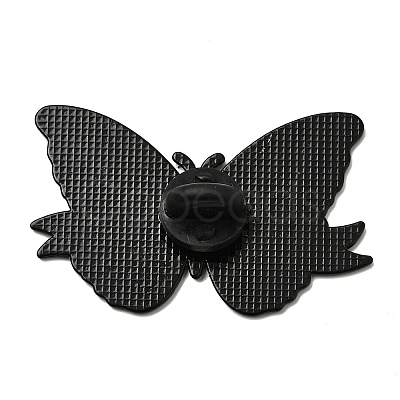 Butterfly with Word Enamel Pins JEWB-L026-10EB-01-1