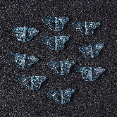 Electroplate Transparent Glass Beads GLAA-WH20018-001E-1