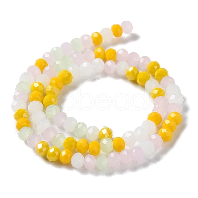 Glass Beads Strands EGLA-A034-M6mm-28-1