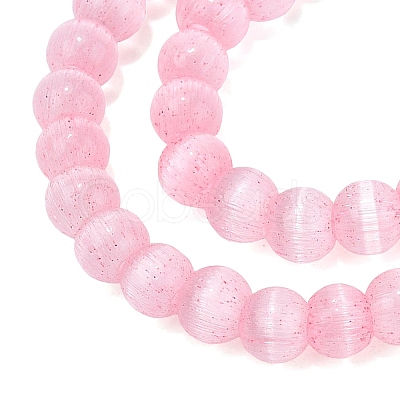 Glass Imitation Cat Eye Beads Strands GLAA-N075-01A-07-1