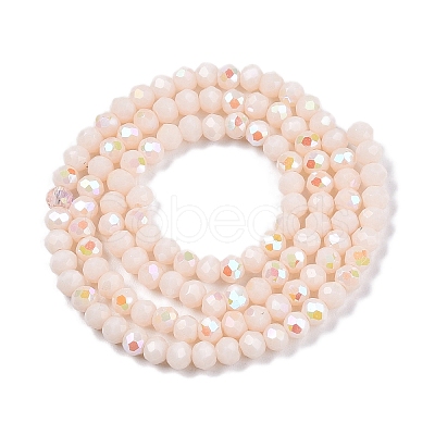 Electroplate Opaque Solid Color Glass Beads Strands LS-EGLA-A044-P3mm-L05-1