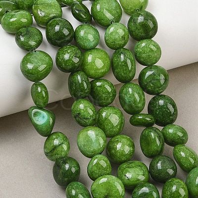 Dyed Natural White Jade Beads Strands GG-CBACF26-B01-07-1