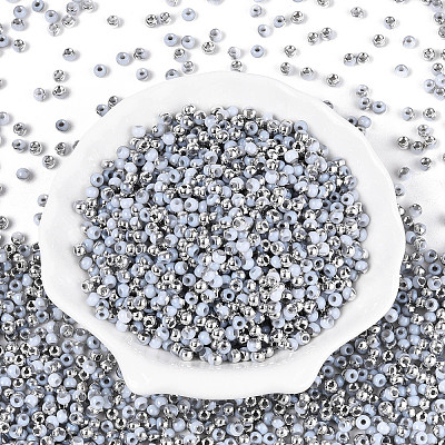 6/0 Half Plated Glass Beads SEED-N008-04E-1