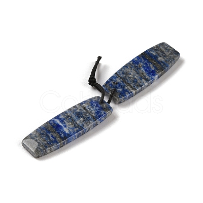 2Pcs Natural Lapis Lazuli Pendants G-A228-02I-1