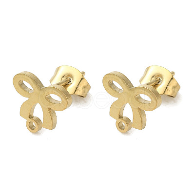 Ion Plating(IP) 304 Stainless Steel Stud Earring Findings LS-STAS-I206-03G-1