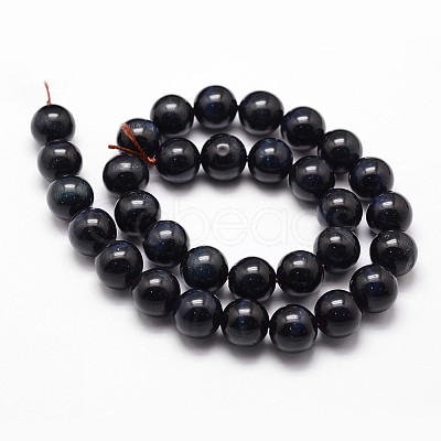 Natural Tiger Eye Bead Strands G-G735-23-6mm-05-1