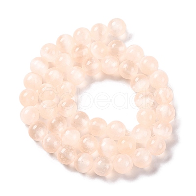 Natural Selenite Beads Strands G-C142-01C-08-1