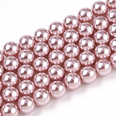 Glass Pearl Beads Strands HY-G002-01C-14-1