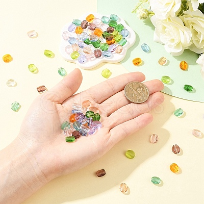 100Pcs 10 Styles Glass Imitation Austrian Crystal Beads GLAA-YW0005-64-1