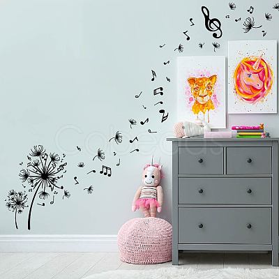 Translucent PVC Self Adhesive Wall Stickers STIC-WH0015-002-1