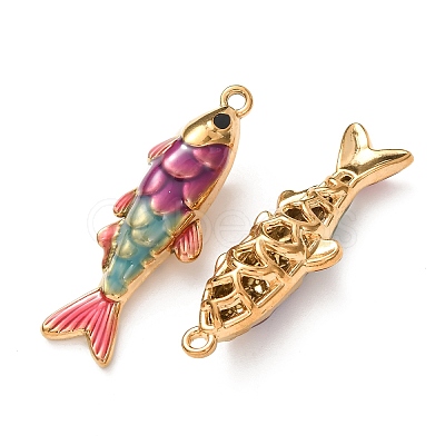 304 Stainless Steel Enamel Pendants STAS-Z193-13G-04A-1