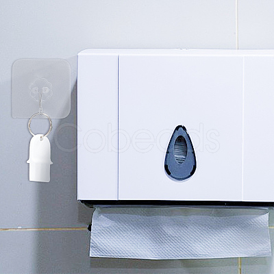 Plastic Toilet Paper Dispenser AJEW-WH0348-120-1