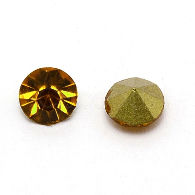 Glass Rhinestone Cabochons RGLA-WH0005-02C-1