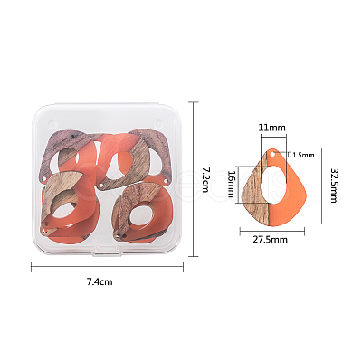 Resin & Wood Pendants RESI-OL0001-08C-1