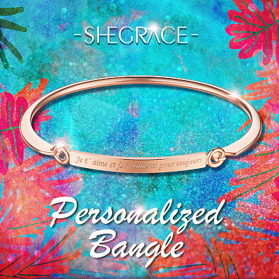 SHEGRACE Brass Bangle JB446A-1