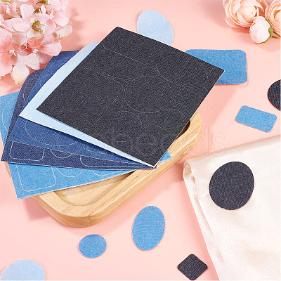 5 Sheets Denim Self-adhesive Patches PATC-TA0001-61-1