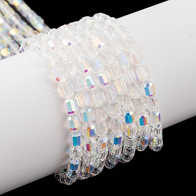 Electroplate Glass Beads Strands EGLA-D031-01-02-1