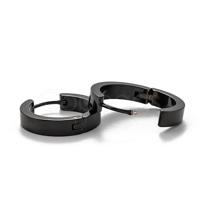 304 Stainless Steel Huggie Hoop Earrings EJEW-O087-09G-EB-1