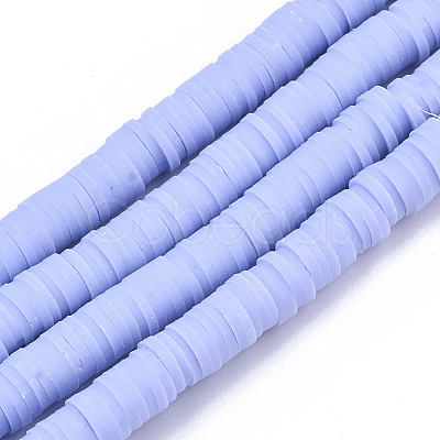 Handmade Polymer Clay Beads Strands X-CLAY-R089-6mm-025-1
