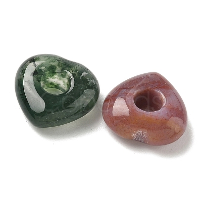 Natural Indian Agate European Beads G-C252-01H-1