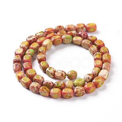 Natural Regalite/Imperial Jasper/Sea Sediment Jasper Beads Strands X-G-Z008-01C-1