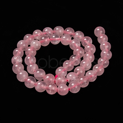 Natural Rose Quartz Beads Strands G-L104-8mm-01-1
