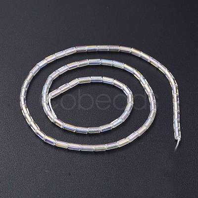 Electroplate Glass Beads Strands X-EGLA-K014-B-AB01-1