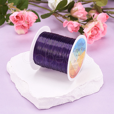 Round Copper Beading Wire for Jewelry Making YS-TAC0004-0.3mm-08-1