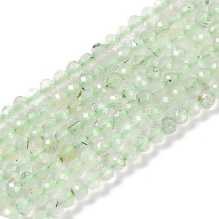 Natural Prehnite Beads Strands G-G139-A05-02-1