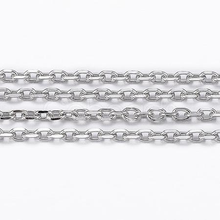 Tarnish Resistant 304 Stainless Steel Cable Chains CHS-H009-02P-1