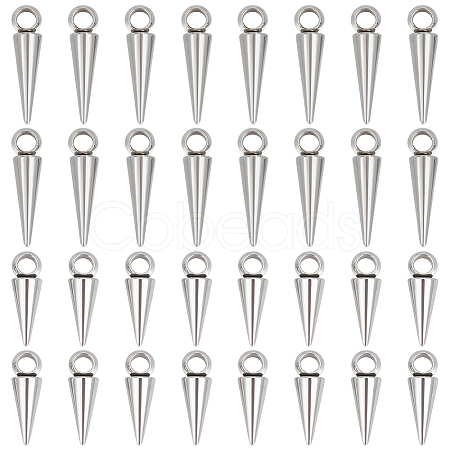 40Pcs 2 Style Stainless Steel Pendants STAS-UN0052-79-1