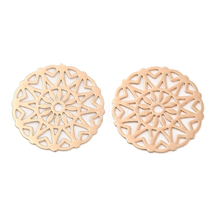 Long-Lasting Plated Brass Filigree Joiners KK-K336-13KCG-1