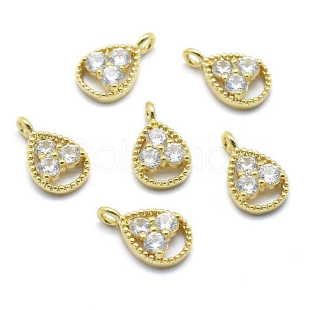 Brass Charms ZIRC-J040-34G-01-NR-1