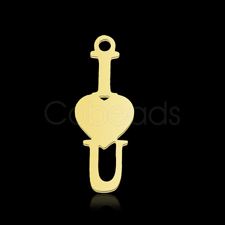 201 Stainless Steel Pendants Ion Plating(IP) LS-STAS-N090-LA876-2-1