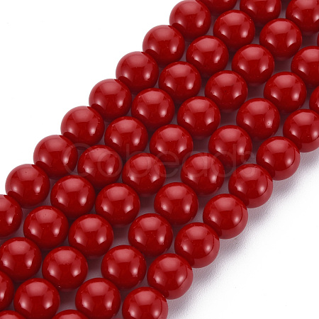 Glass Beads Strands GLAA-S192-E-008B-1