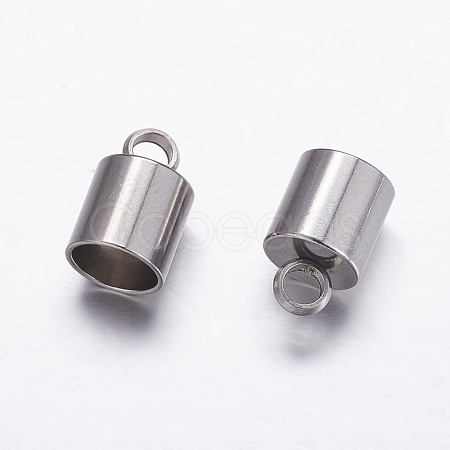 Tarnish Resistant 304 Stainless Steel Cord Ends STAS-P161-06-6mm-1