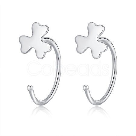 999 Fine Silver Stud Earrings FS-WG1D9DE-05-1