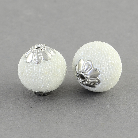 Round Handmade Indonesia Beads IPDL-R404-02-1