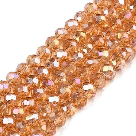 Electroplate Glass Beads Strands LS-EGLA-A044-T4mm-B23-1