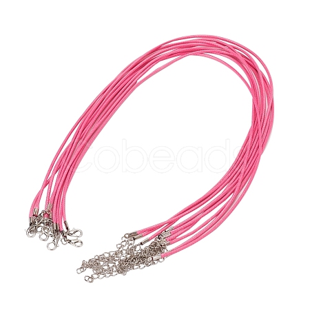 Waxed Cord Necklace Making X-NCOR-T001-33-1