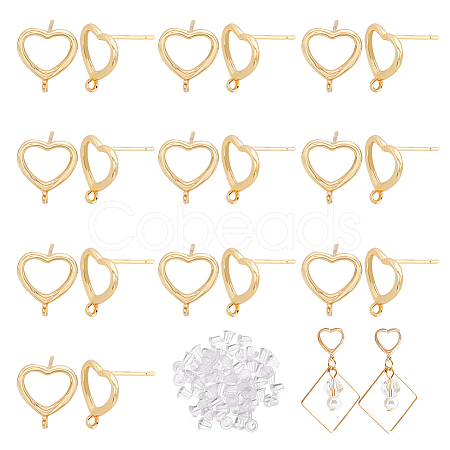 Brass Stud Earring Findings FIND-BC0003-69-1