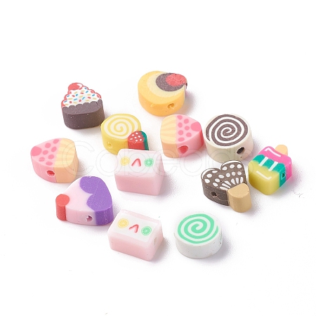 Handmade Polymer Clay Beads CLAY-CD0001-01-1