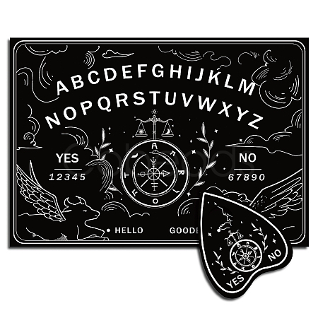 Pendulum Dowsing Divination Board Set DJEW-WH0324-008-1