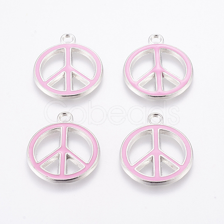 Alloy Enamel Pendants ENAM-P066-3-1