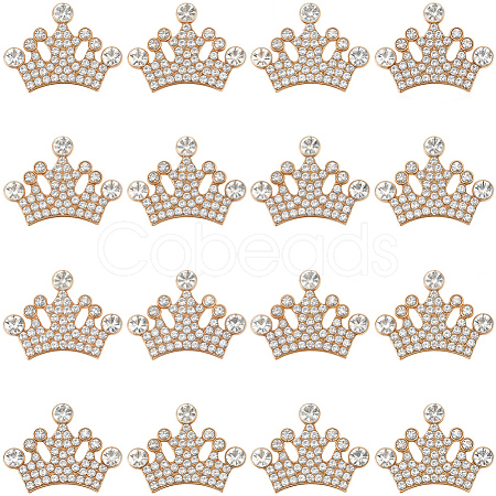 30Pcs Zine Alloy Rhinestone Cabochons FIND-SC0019-86-1